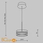 Подвесной светильник Maytoni Dress code new MOD348PL-L14BBS3K - Фото 6