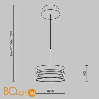 Подвесной светильник Maytoni Dress code new MOD348PL-L18BBS3K - Фото 6