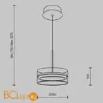 Подвесной светильник Maytoni Dress code new MOD348PL-L18BBS3K - Фото 6