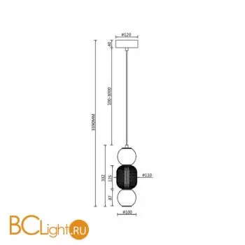 Подвесной светильник Maytoni Drop MOD273PL-L16G3K - Фото 5