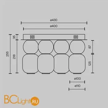 Потолочный светильник Maytoni Drop MOD273CL-L60G3K - Фото 3