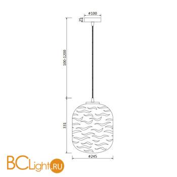 Подвесной светильник Maytoni Dunas P058PL-01CH - Схема
