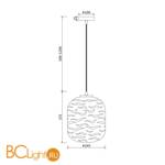 Подвесной светильник Maytoni Dunas P058PL-01CH - Схема