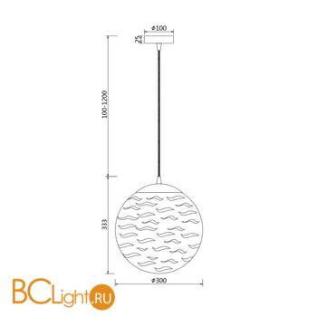 Подвесной светильник Maytoni Dunas P059PL-01BS - Схема