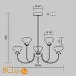 Подвесной светильник Maytoni Dynasty MOD402PL-L30BS3K - Фото 4