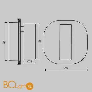 Бра Maytoni Ego C175WL-9W-2.7-4K-B - Фото 4
