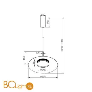 Подвесной светильник Maytoni El MOD041PL-L15B3K1 - Фото 6