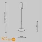 Подвесной светильник Maytoni El MOD041PL-L15GB3K - Фото 5