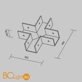Коннектор X-образный для профиля Elasity IP O-TR001-CC-W - Фото 0