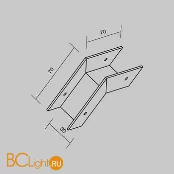 Коннектор внешний для профиля Elasity IP O-TR001-OC-W - Фото 0