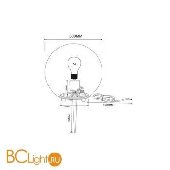 Садово-парковый фонарь Maytoni Erda O594FL-01W - Фото 0