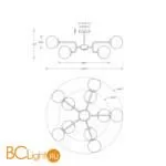 Люстра Maytoni Erich MOD221PL-10G - Фото 2