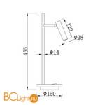 Настольная лампа Maytoni Estudo Z010TL-L8W3K - Схема