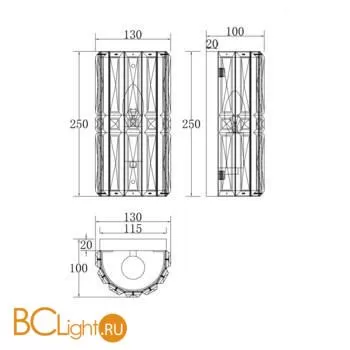 Настенный светильник Maytoni Facet MOD094WL-01G - Фото 3