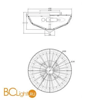Потолочный светильник Maytoni Facet MOD094CL-04CH - Фото 3