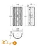 Настенный светильник Maytoni Facet MOD094WL-01CH - Фото 3