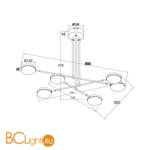 Люстра Maytoni Fad MOD070PL-L38B3K - Схема