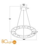 Подвесной светильник Maytoni Fad MOD070PL-L63B3K - Схема