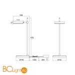 Настольная лампа Maytoni Fad MOD070TL-L8B3K - Схема