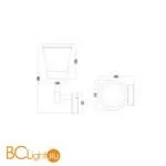 Настенный светильник (бра) Maytoni Faro O039WL-01B - Фото 1