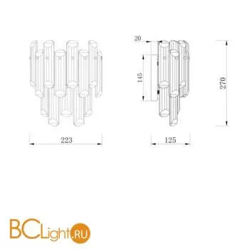 Настенный светильник Maytoni Flare DIA200WL-02G - Фото 3