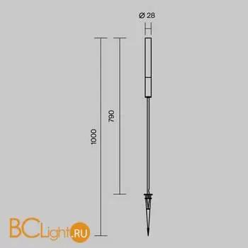 Ландшафтный светильник Maytoni Flare O487FL-L3GF3K1 - Фото 6