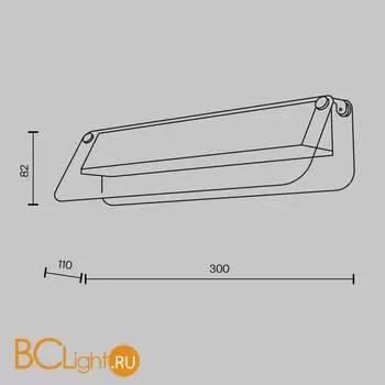 Настенный светильник Maytoni Flat new MOD296WL-L6BS3K - Фото 0