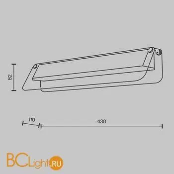 Настенный светильник Maytoni Flat new MOD296WL-L10BS3K - Фото 0