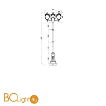 Ландшафтный светильник Maytoni Fleur O414FL-03GB - Фото 0