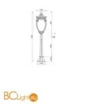 Садово-парковый фонарь Maytoni Fleur O414FL-01BZ1 - Фото 0