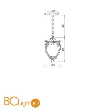 Уличный подвесной светильник Maytoni Fleur O414PL-01GB - Фото 0