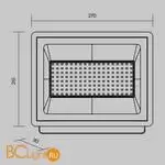 Уличный настенный светильник Maytoni Flood FL001-L100B6K - Фото 7