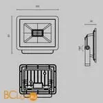 Уличный настенный светильник Maytoni Flood FL001-L10B6K - Фото 7