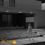 Уличный настенный светильник Maytoni Flood FL001-L10B6KSR - Фото 3