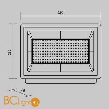 Уличный настенный светильник Maytoni Flood FL001-L150B6K - Фото 6