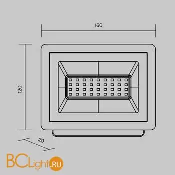 Уличный настенный светильник Maytoni Flood FL001-L30B4K - Фото 7
