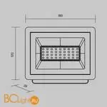 Уличный настенный светильник Maytoni Flood FL001-L30B6K - Фото 6