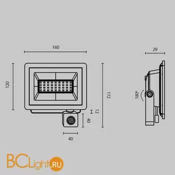 Прожектор Maytoni Flood FL001-L30B6KSR - Фото 7