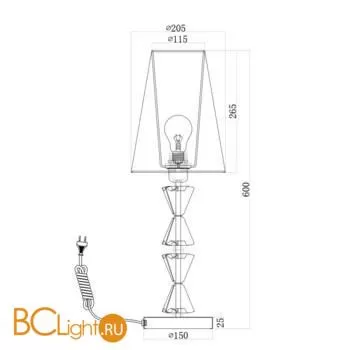 Настольная лампа Maytoni Florero MOD079TL-01CH - Фото 1