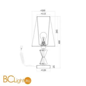 Настольная лампа Maytoni Florero MOD078TL-01CH - Фото 0