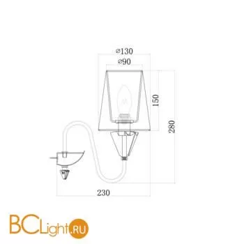 Бра Maytoni Florero MOD078WL-01CH - Фото 0