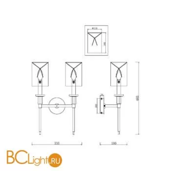 Бра Maytoni Florida MOD148WL-02CH - Фото 4