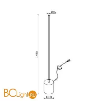 Напольный светильник Maytoni Flow MOD147FL-L20BSK1 - Фото 1