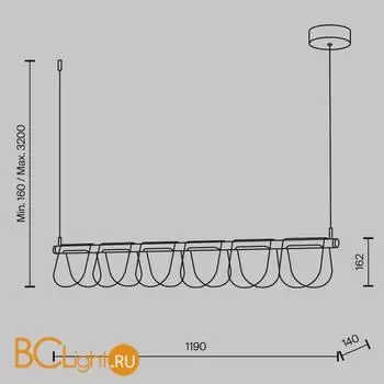 Подвесной светильник Maytoni Fluffy MOD319PL-L30B3K - Фото 7