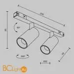 Трековый светильник Maytoni Focus Duo new TR176-1-2X5WTW-M-B - Фото 10