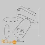 Трековый светильник Maytoni Focus LED TR103-1-12W4K-M-W - Фото 8