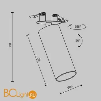 Потолочный светильник Maytoni Focus LED C053CL-L12W4K-W-B - Фото 6