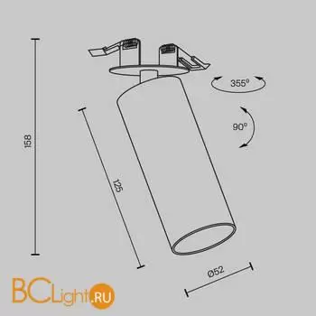 Потолочный светильник Maytoni Focus LED C053CL-L12W4K-W-BS - Фото 8