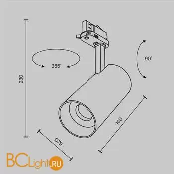 Трековый светильник Maytoni Focus Led new TR197-3-30WCCT-M-W - Фото 8
