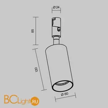 Трековый светильник Maytoni Focus Led new TR201-1-15W3K-M-BBS - Фото 10